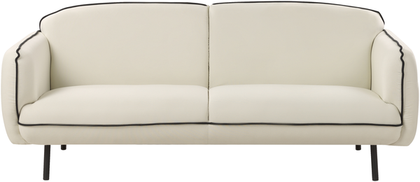 3-Sitzer Sofa hellbeige schwarz TONSBERG