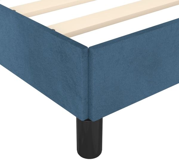 vidaXL Bettgestell mit Kopfteil Samt Dunkelblau 80x200 cm Bild 9