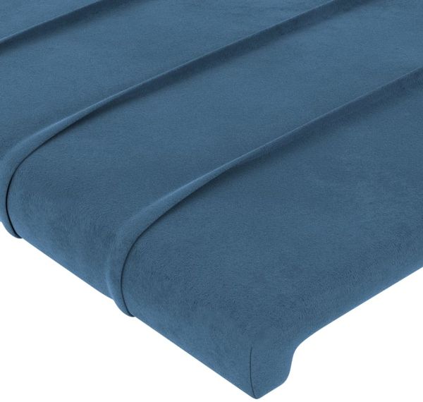 vidaXL Bettgestell mit Kopfteil Samt Dunkelblau 80x200 cm Bild 10