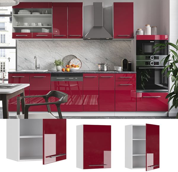Hängeschrank Fame-Line Bordeaux Hochglanz 50 cm Vicco Bild 2