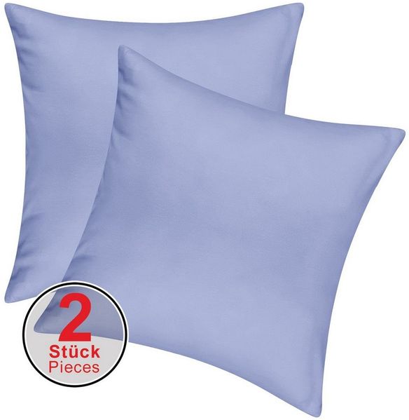 Pataya Kissenbezug 100% Baumwolle, weiche Kopfkissenbezug, Kissenhülle, Kissenbezüge, (2 Stück), Weich und Atmungsaktiv, Jersey, 140 g/m²