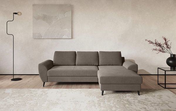 COTTA Ecksofa Terra L-Form, Breite 255 cm, wahlweise mit Bettfunktion