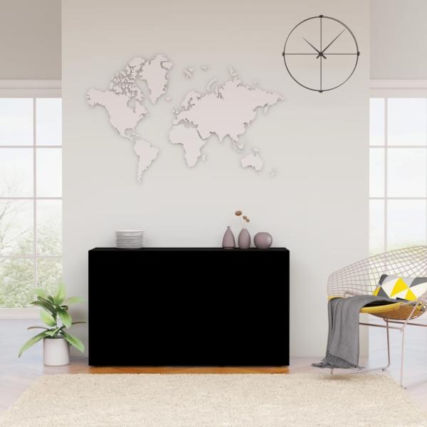 vidaXL Sideboard Schwarz 120x36x69 cm Holzwerkstoff 801842