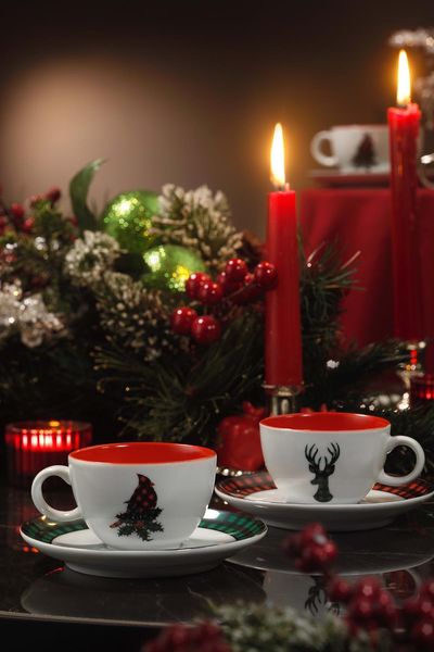 Teetassen-Set (4-teilig), 'Zg04Ct03011896', Mehrfarbig