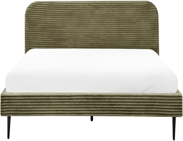 Bett mit Lattenrost Cord FLAYAT 140 x 200 cm Grün Bild 6