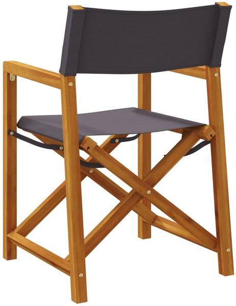 vidaXL Klappbare Gartenstühle 4 Stk. Dunkelgrau Stoff 3208919 Bild 6