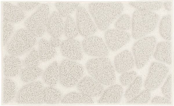 Grund Badematte Ashtar, Badvorleger, Badezimmer Teppich, 3D-Design, Höhe 20 mm, rutschhemmend beschichtet, schnell trocknend, Polyester, rechteckig, Hoch-Tief-Design mit organischer Steinoptik, Made in Europe