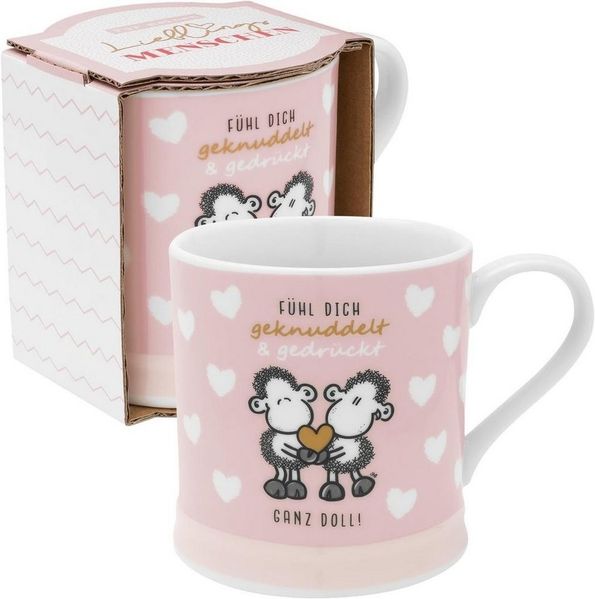 Tasse Kaffeetasse Kaffeebecher Teetasse Sheepworld 40cl Fühl dich 48564