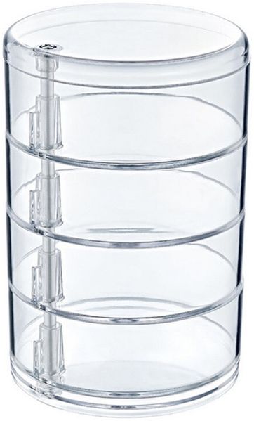 Michelino Organizer Transparenter Schmuck Organizer mit 4 Fächern