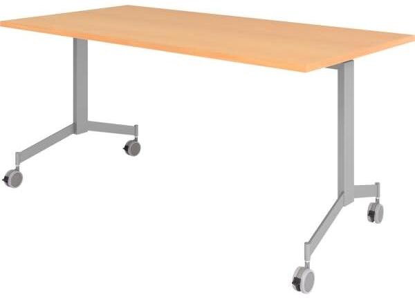 Klapptisch fahrbar 160x80cm Buche