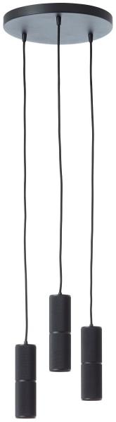 Brilliant AG Leuchten G80051-76 Marty LED Pendelleuchte 3-flammig sand schwarz