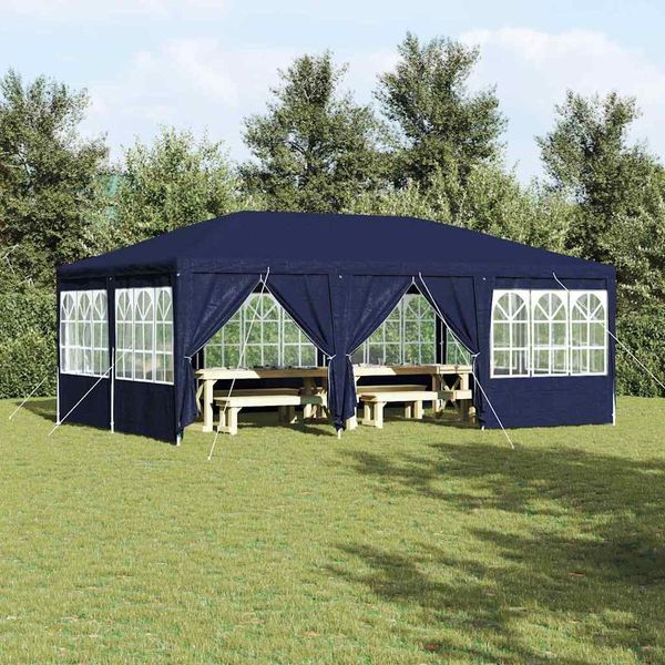 vidaXL Party-Zelt Blau 600 x 400 x 266 cm Polyethylen 42003434
