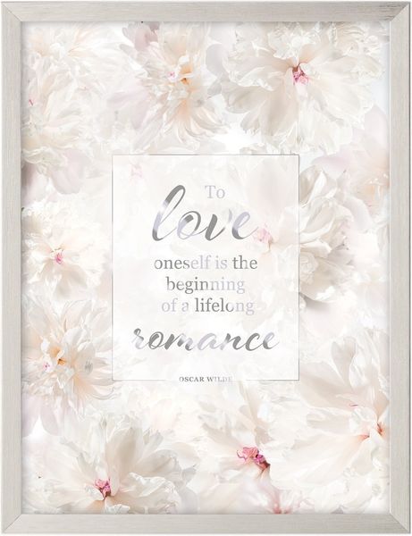Dekoria Wandbild Peony I 30x40cm silver