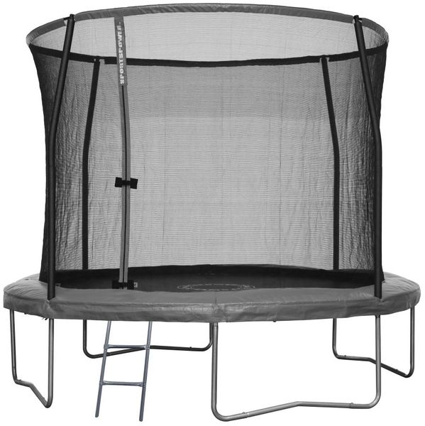 Sportspower 'Stahl Trampolin', 305 cm Durchmesser, ab 6 Jahren, bis 150 kg belastbar, inkl. Sicherheitsnetz, anthrazit