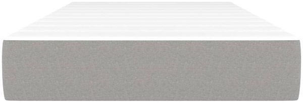 vidaXL Taschenfederkernmatratze Mittel Hellgrau 100x200x20 cm Stoff 347734 Bild 3