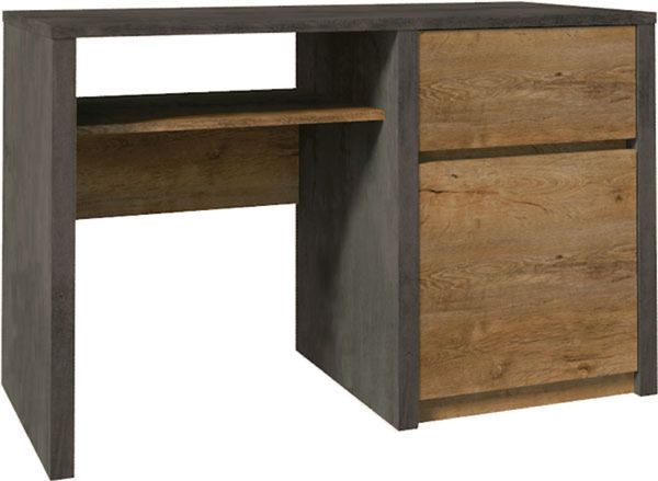 Schreibtisch Montana Computertisch 120x53cm eiche lefkas grau grifflos