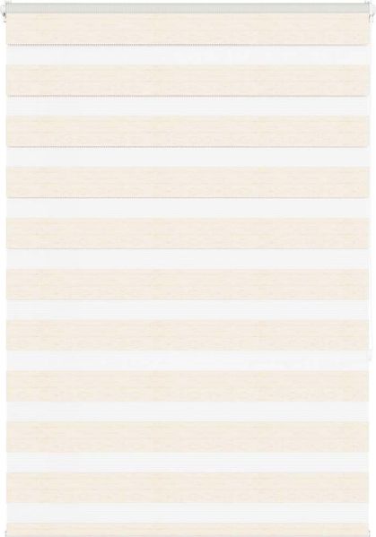 Doppelrollo Duo-Rollo Marmorbeige 95x150 cm Stoffbreite 90,9 cm Polyester