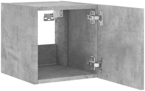 vidaXL TV-Wandschrank mit LED-Leuchten Betongrau 30,5x35x30 cm 837224 Bild 7