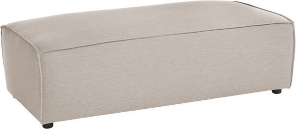 Home affaire Hocker NEU: SHERWOOD XXL, Polsterhocker, Cord, Webstoff, rechteckig, bequemer Sitzkomfort, 130/60/44 cm, Krokodilverbinder