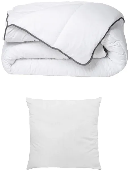 DREAMEA - BIESYA Duvet Stoff Weiß - B 60 cm140 cm x H 5 cm x L 60 cm200 cm