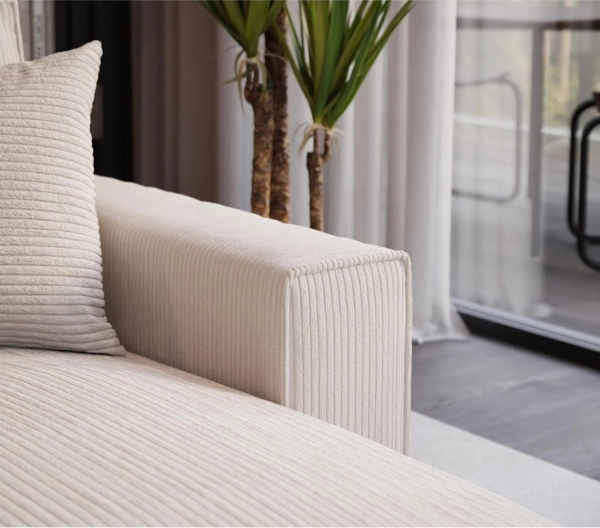 Beautysofa Ecksofa PARYS, mit Schlaffuntion, Bettkasten, mit universelle Ottomane Bild 2