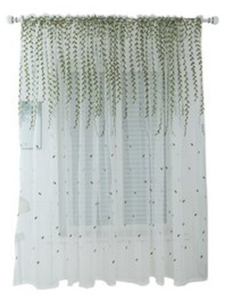 XDeer Vorhang 1-Paar Vorhang Gardinen mit Ösen,Transparent Gardinenschals Bild 6