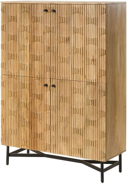 Highboard Akazie 110x40x150 natur lackiertLONDON #110