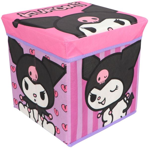 Kuromi Aufbewahrungsbox mit Sitzfunktion und Stauraum 30 × 30 × 30 cm