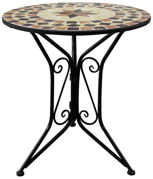 HTI-Living Gartentisch Metall Schwarz Kairo (Stück, 1-St, 1 Gartentisch)