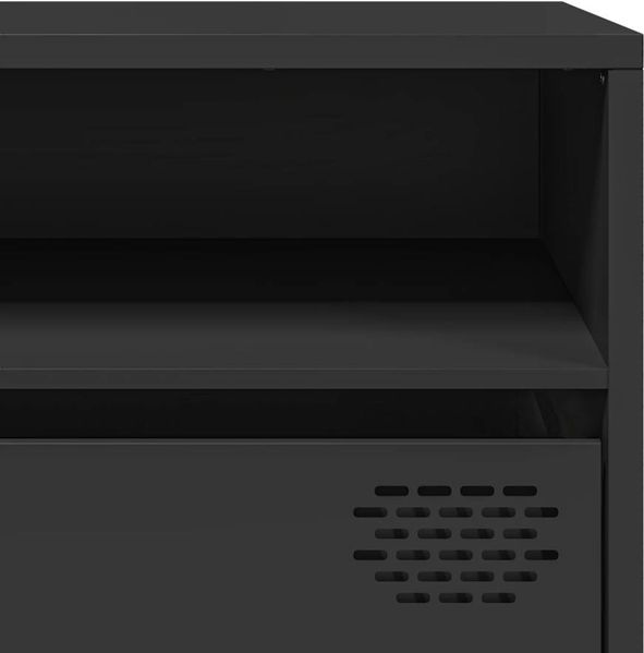 vidaXL TV-Schrank Schwarz 202x39x43,5 cm Kaltgewalzter Stahl 3307155 Bild 10