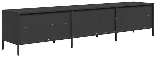 vidaXL TV-Schrank Schwarz 202x39x43,5 cm Kaltgewalzter Stahl 3307155 Bild 7