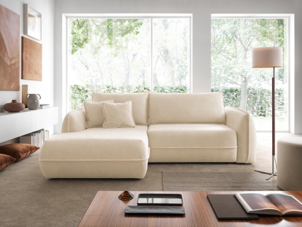 Ecksofa Menodis (Farbe: Lima 46, Seite: Links)