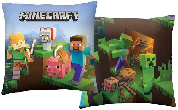 Minecraft Kuschelkissen (1 Stk.) 40 x 40 cm aus Polyester