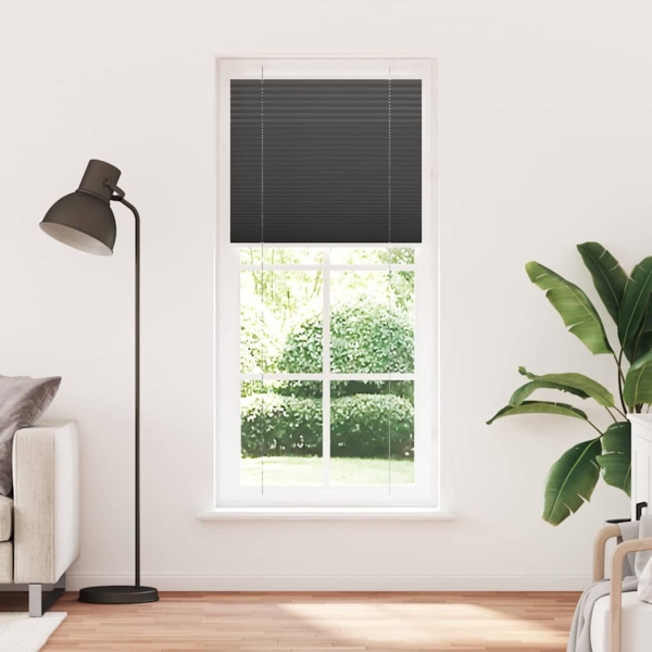 vidaXL Plissee Schwarz 100x200 cm Stoffbreite 99,4 cm Polyester 4015160