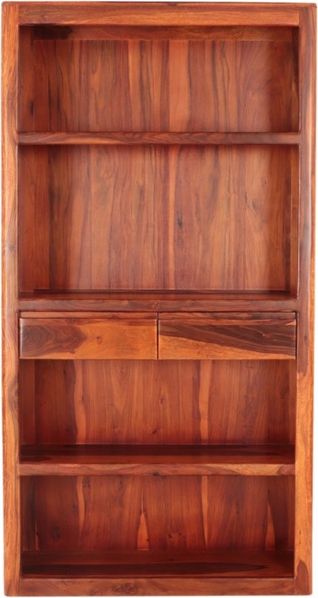 Bücherschrank Tina 100x190x35 aus Sheesham-Massivholz