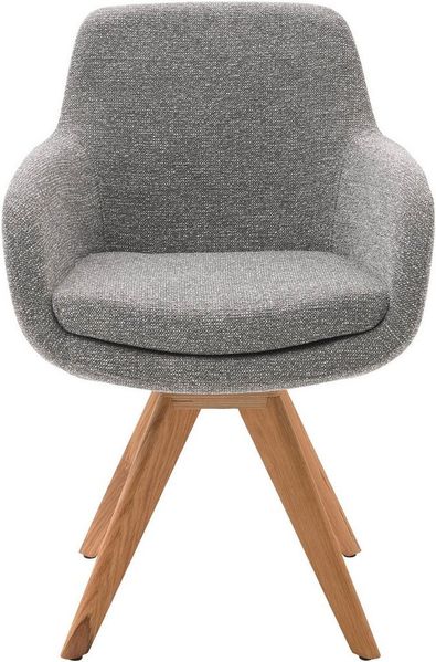 Musterring Esszimmerstuhl Tavia (Set, 2 St), Stativgestell Wildeiche massiv, Drehfunktion optional, diverse Farben