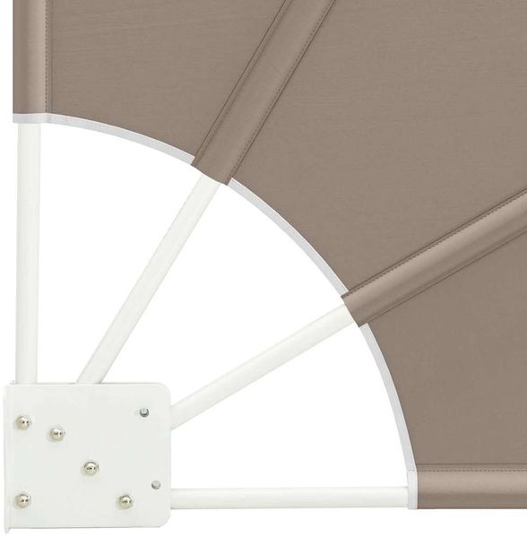 vidaXL Balkon Sichtschutz 140 x 140 cm Polyester Taupe 42000927 Bild 7