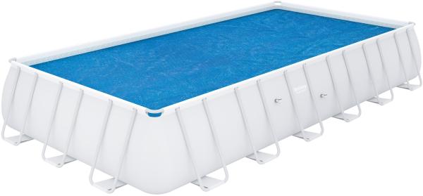 Flowclear™ PE-Solarabdeckplane 703 x 336 cm, blau, eckig