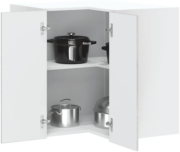 vidaXL Küchen-Eckhängeschrank Kalmar Betongrau Holzwerkstoff 853621
