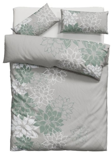 Home affaire Bettwäsche Susan in Gr. 135x200 oder 155x220 cm, Linon, 2 teilig, in verschiedenen Qualitäten, romantische Bettwäsche mit Blumen Bild 4