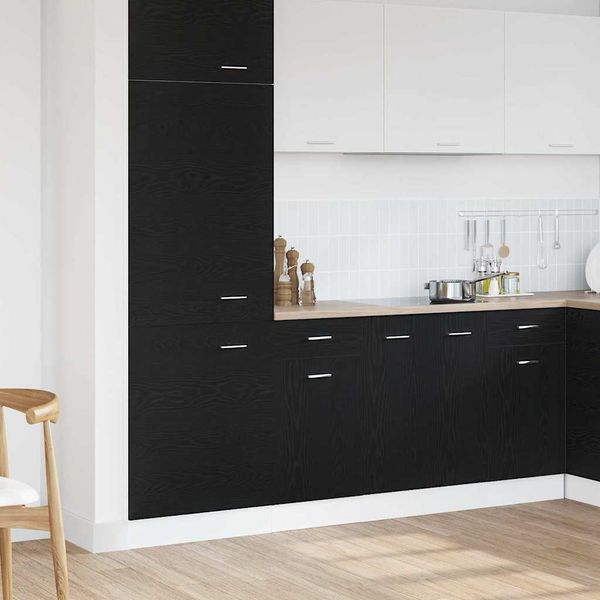 vidaXL Hängeschrank mit Regal Schwarz Eichen-Optik 40 x 46 x 81.5 cm 863247