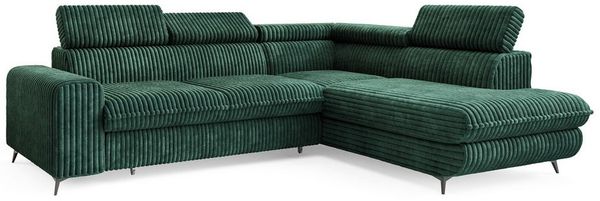 Masseno Ecksofa VELISS mit Schlaffunktion L-Form, Sofa mit Bettkasten