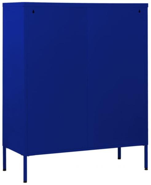 vidaXL Kommode Marineblau 80x35x101,5 cm Stahl 336199 Bild 5
