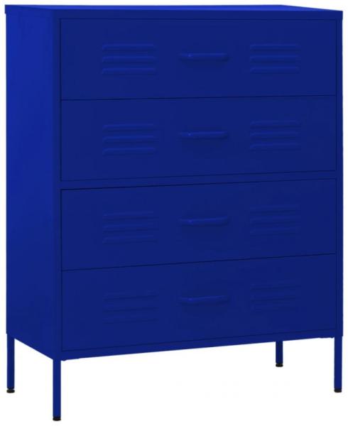 vidaXL Kommode Marineblau 80x35x101,5 cm Stahl 336199 Bild 2