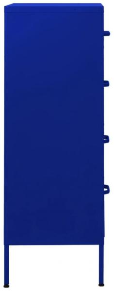 vidaXL Kommode Marineblau 80x35x101,5 cm Stahl 336199 Bild 4