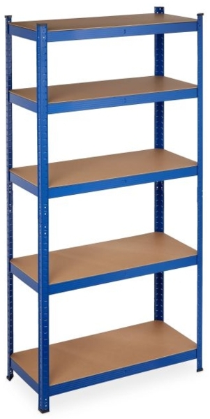 Relaxdays Schwerlastregal 180 x 90 x 40 blau