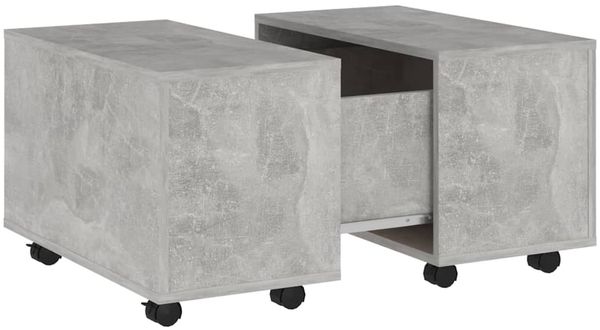 Couchtisch, Sofatisch Betongrau 60x60x38 cm Holzwerkstoff