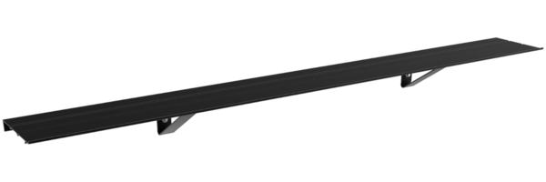 Vitavia Wandregal für Gewächshäuser, schwarz, 122x15 cm