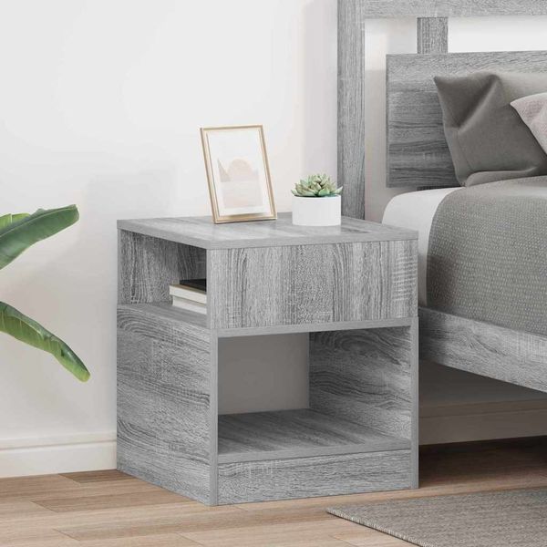 vidaXL Beistelltisch 2 pcs Graues Sonoma 40,5 x 40 x 45 cm 890923