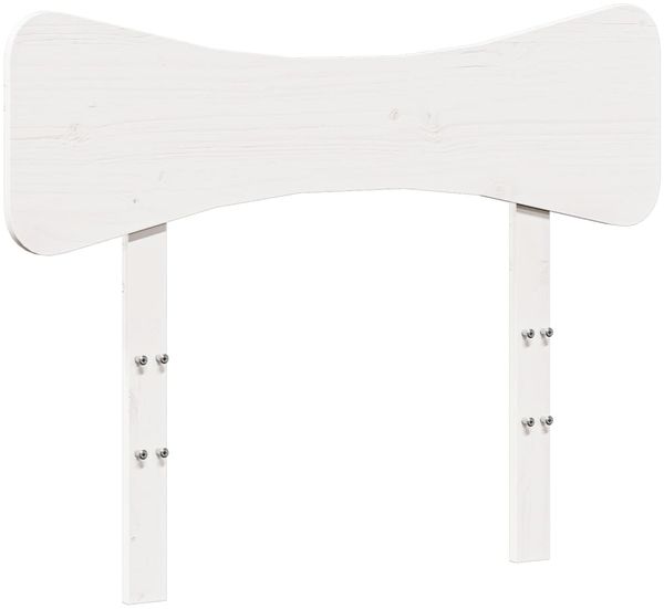 vidaXL Massivholzbett ohne Matratze Weiß 75x190 cm Kiefernholz 3328257 Bild 6